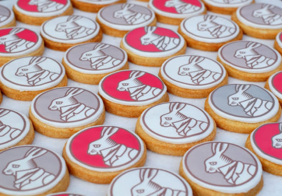 Corporate Logos on a Biscuit