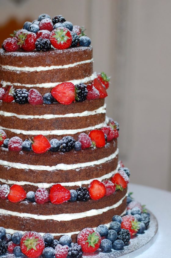 Naked Cake for a Bush Hall wedding