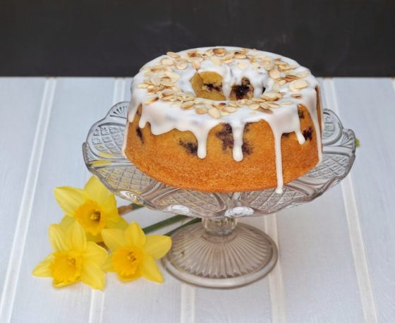 Blueberry, Lemon and Almond Ring Cake